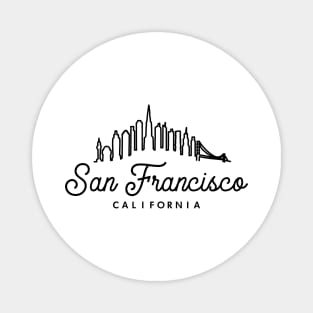 San Francisco CA Skyline Magnet